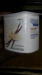 Great Value Lowfat Yogurt - Vanilla (6 oz)