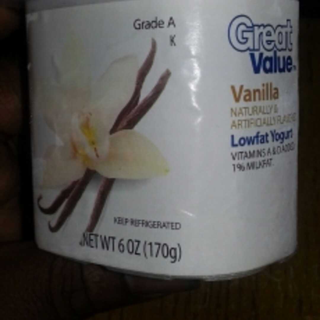 Great Value Lowfat Yogurt - Vanilla (6 oz)