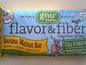 Gnu Foods Flavor & Fiber Bars - Banana Walnut