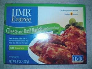 HMR Cheese & Basil Ravioli with Tomato Sauce