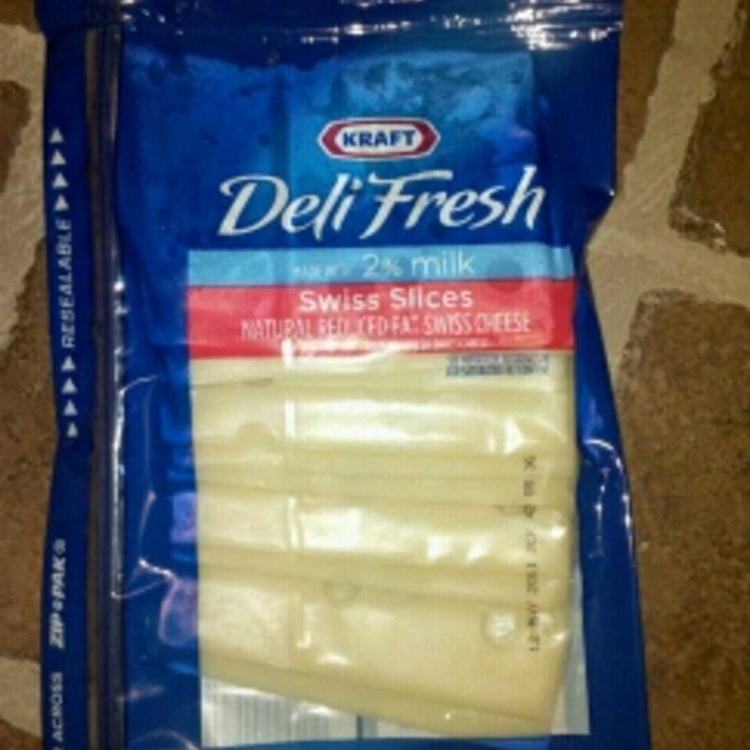 Kraft Deli Fresh Swiss Slices with 2% Milk