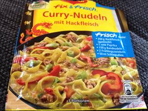 Maggi Curry-Nudeln mit Hackfleisch