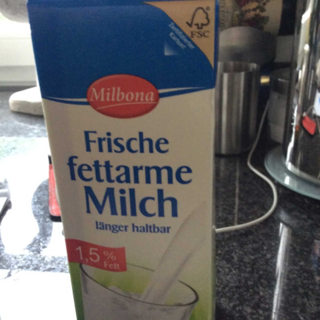 Milbona Frische Fettarme Milch 1,5%