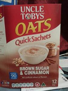 Uncle Tobys Oats Quick Sachets Brown Sugar & Cinnamon