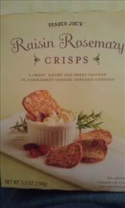 Trader Joe's Raisin Rosemary Crisps