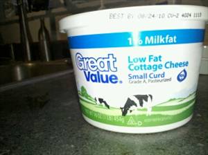 Great Value 1% Low Fat Cottage Cheese