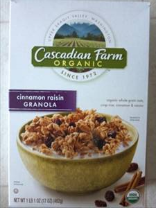 Cascadian Farm Cinnamon Raisin Granola