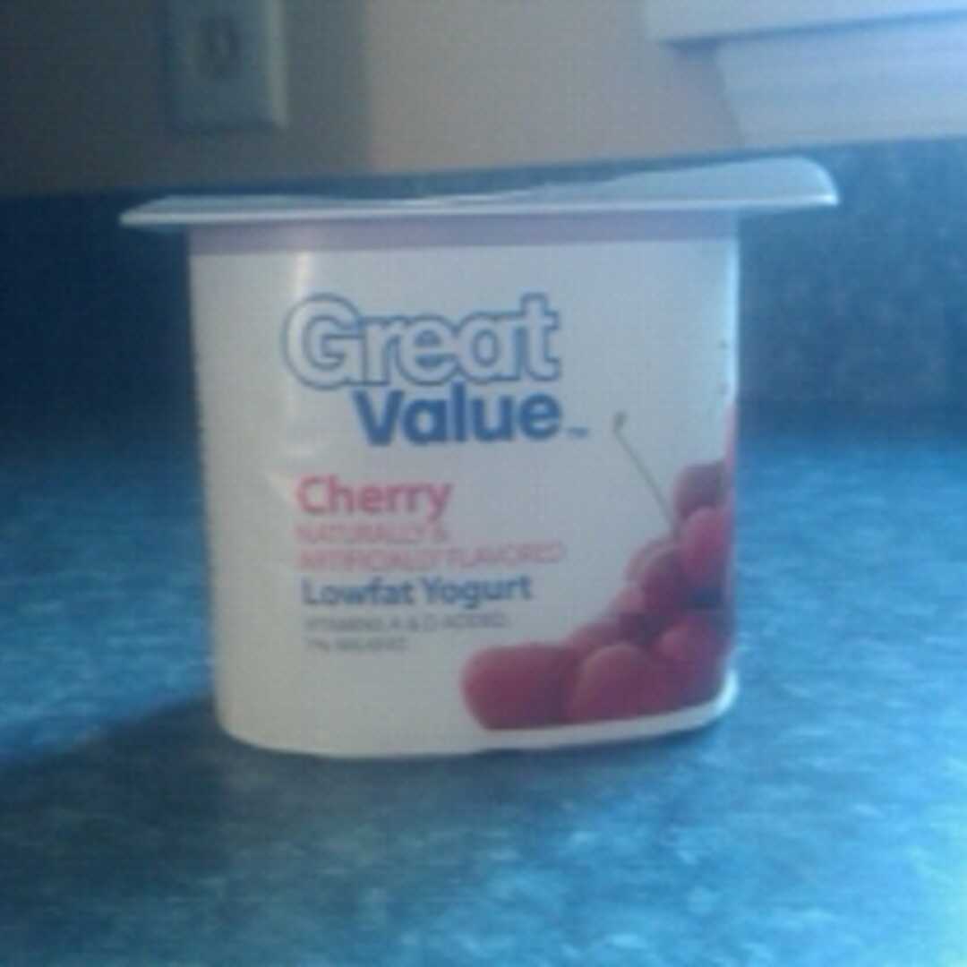 Great Value Lowfat Yogurt - Black Cherry