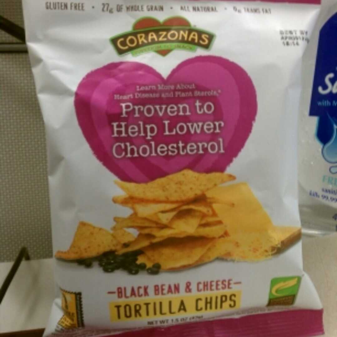 Corazonas Tortillas Chips - Black Bean and Cheese