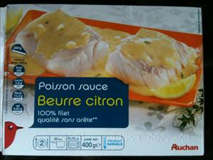 Auchan Poisson Sauce Beurre Citron