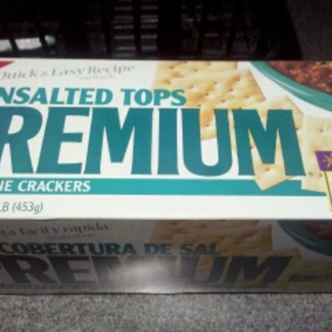Nabisco Premium Saltine Crackers Unsalted Tops