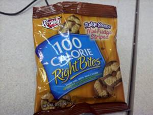 Keebler Right Bites Fudge Shoppe Mini Fudge Stripes Cookies (100 Calorie Pack)