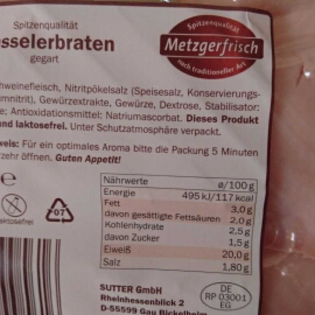 Kalorien in Metzgerfrisch Kasslerbraten Gegart und Nährwertangaben