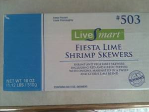 Schwan's Fiesta Lime Shrimp Skewers