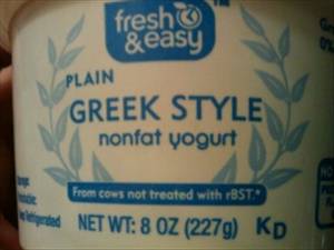 Fresh & Easy Greek Style Nonfat Plain Yogurt