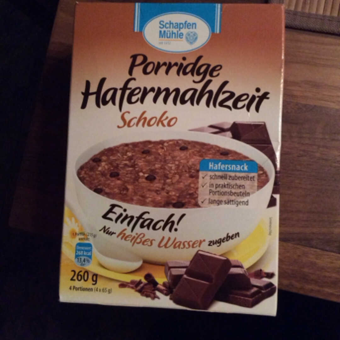 SchapfenMühle Porridge Hafermahlzeit Schoko
