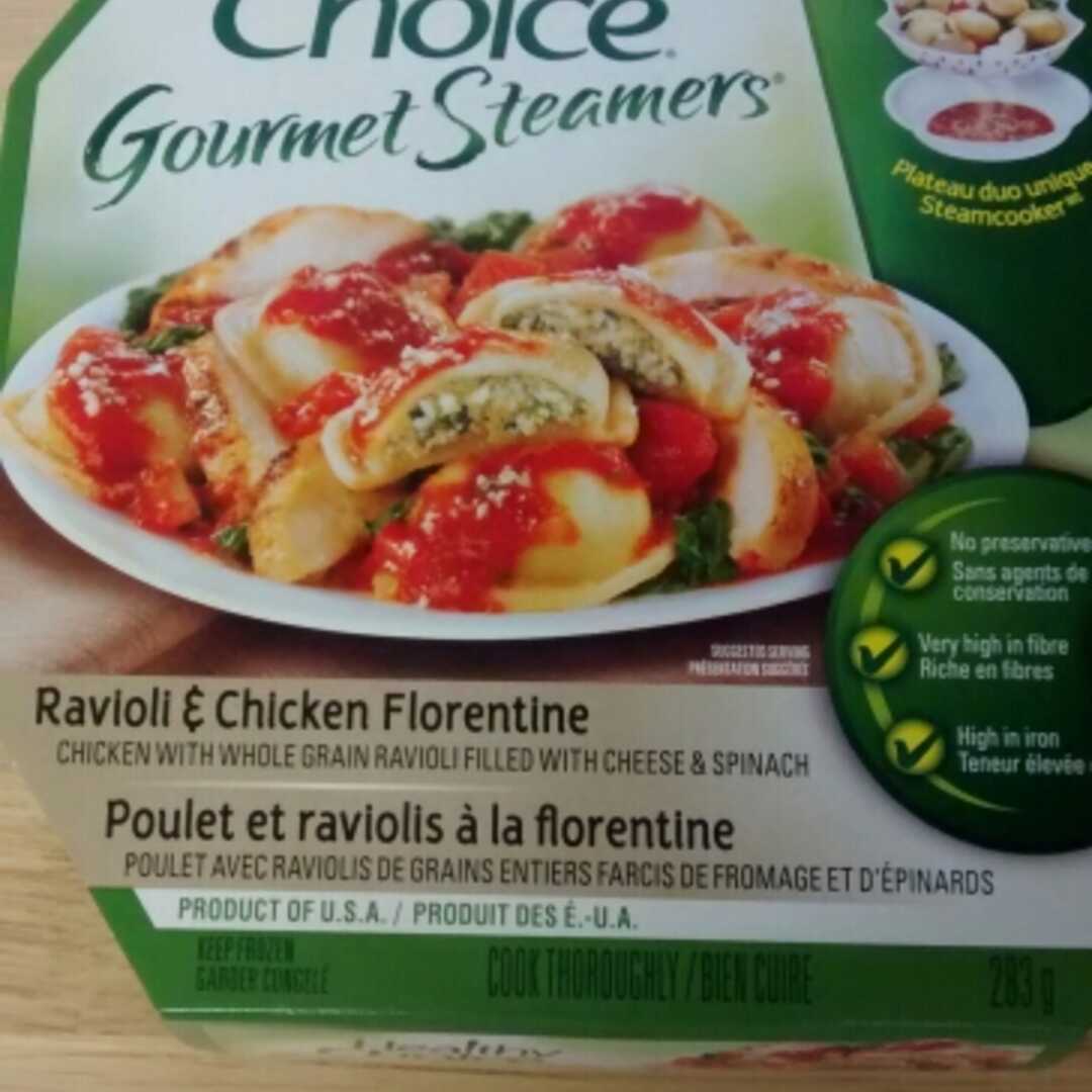 Healthy Choice Ravioli & Chicken Florentine