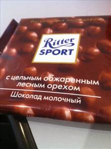 Ritter Sport Шоколад Молочный с Цельным Фундуком