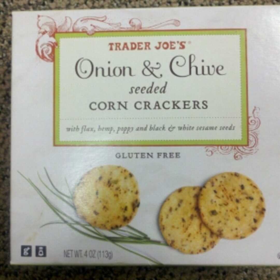 Trader Joe's Onion & Chive Seeded Corn Crackers