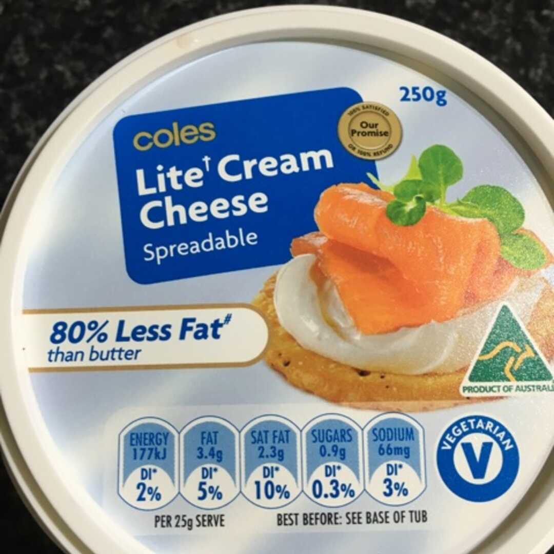 Coles Lite Cream Cheese Spreadable