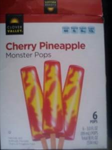 Clover Valley Cherry Pineapple Monster Pops