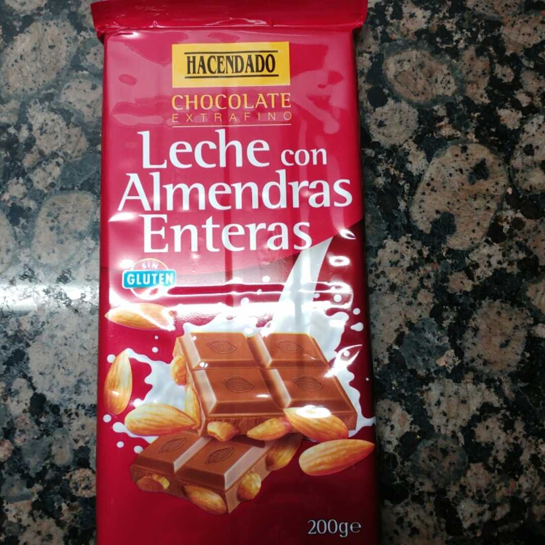 Hacendado Chocolate Extrafino Leche con Almendras Enteras