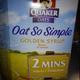 Quaker Oats Sob Simple Golden Syrup & Skim Milk