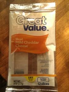 Great Value Sliced Mild Cheddar Cheese