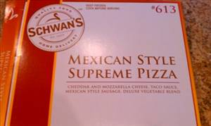 Schwan's Mexican Style Supreme Pizza