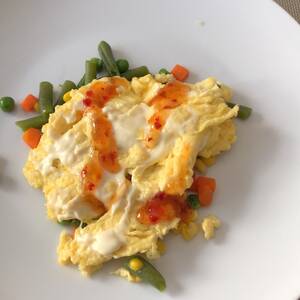 Egg Omelet or Scrambled Egg with Vegetables