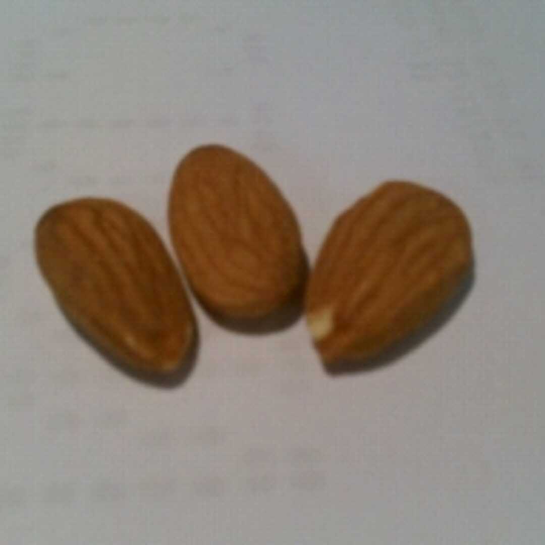 Dry Roasted Almonds (Without Salt Added)