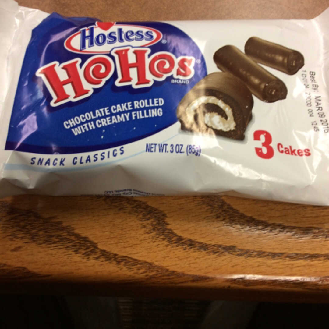 Hostess Ho Hos Chocolate Cakes rolled with Creamy Filling
