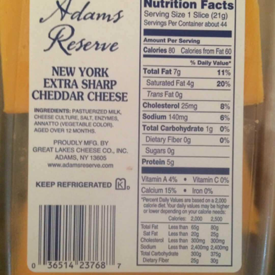 Adams Reserve New York Extra Sharp Cheddar Cheese
