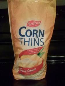 Real Foods Corn Thins Tasty Cheese