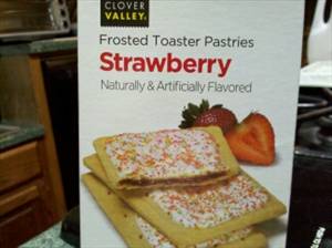 Clover Valley Frosted Strawberry Toaster Pastries