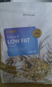 Coles Natural Low Fat Muesli