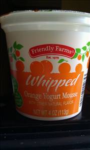 Friendly Farms Lowfat Whipped Orange Yogurt Mousse
