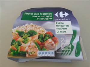 Carrefour Poulet aux Légumes Sauce Estragon et Boulgour