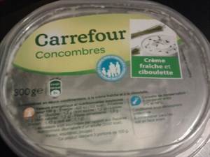 Carrefour Concombres Crème Fraîche et Ciboulette
