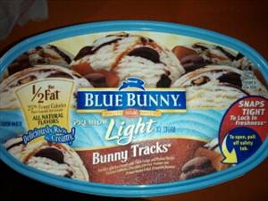 Blue Bunny Light Bunny Tracks Ice Cream