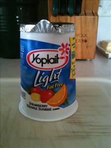 Yoplait Light Fat Free Yogurt - Strawberry Orange Sunrise