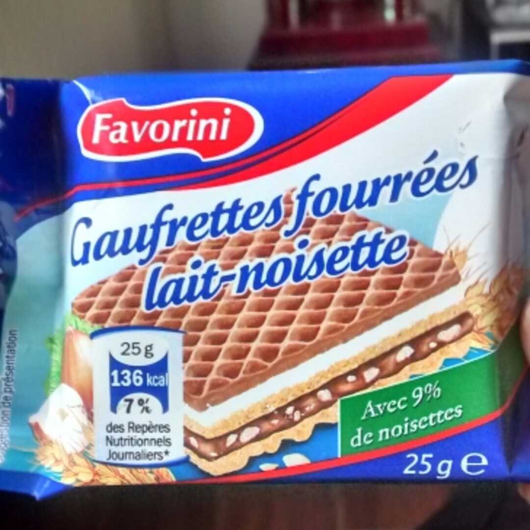 Favorini Gaufrette Fourrée Lait Noisette