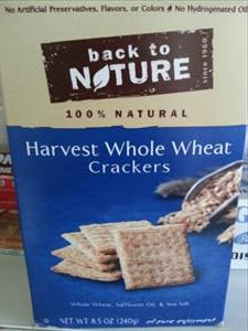 Back to Nature Harvest Whole Wheats Crackers