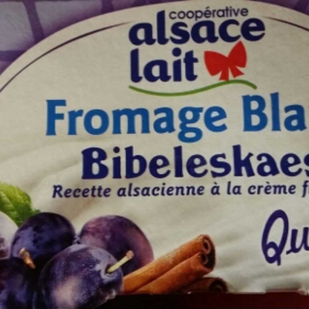 Alsace Lait Fromage Blanc sur Lit de Quetsches Cannelle