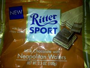 Ritter Sport Milk Chocolate with Neapolitan Wafers