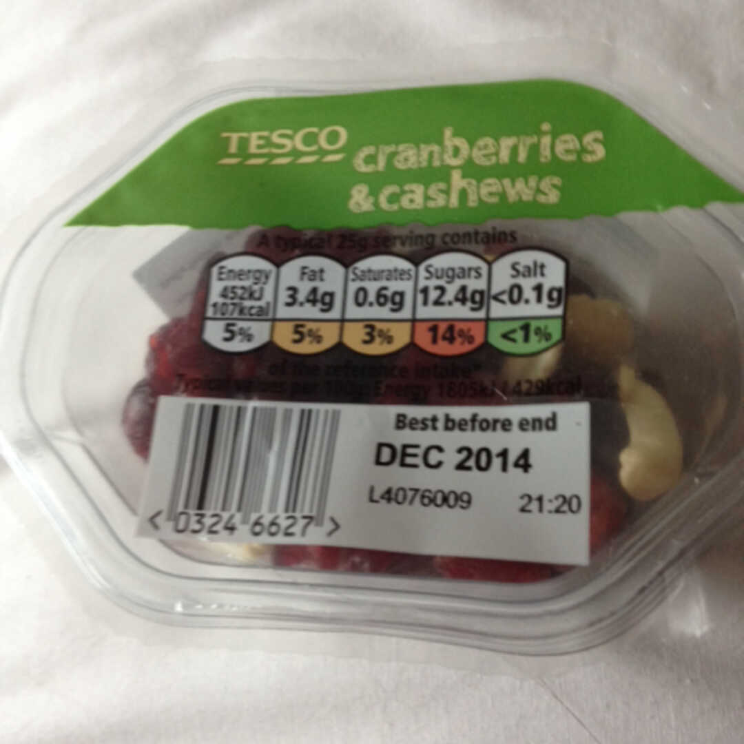 Tesco Cranberries & Cashews