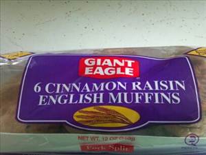 Toasted Raisin Cinnamon English Muffins (Includes Apple Cinnamon)
