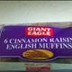 Toasted Raisin Cinnamon English Muffins (Includes Apple Cinnamon)