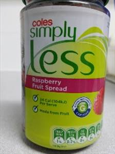 Coles Simply Less Raspberry Fruit Spread