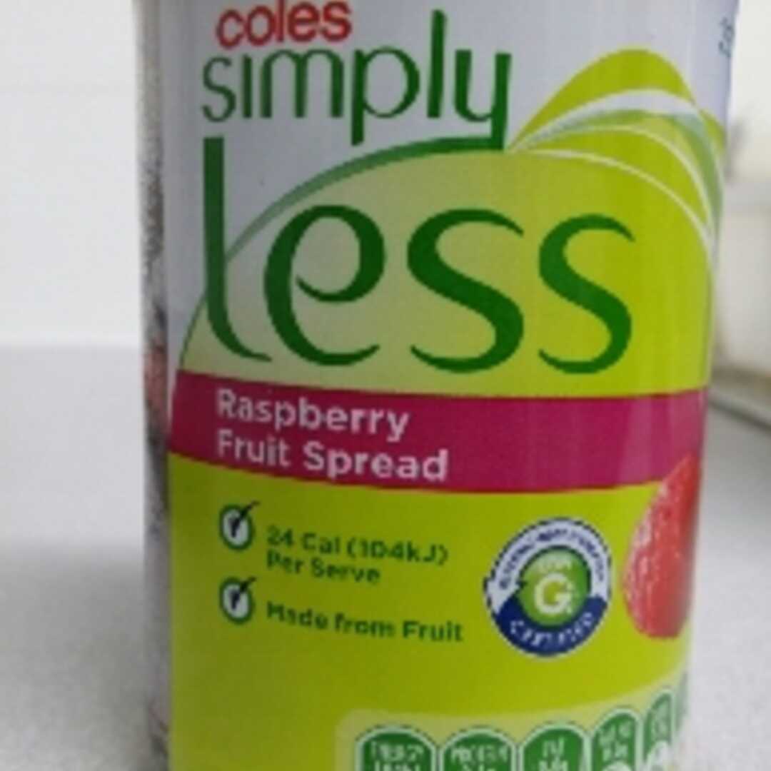 Coles Simply Less Raspberry Fruit Spread
